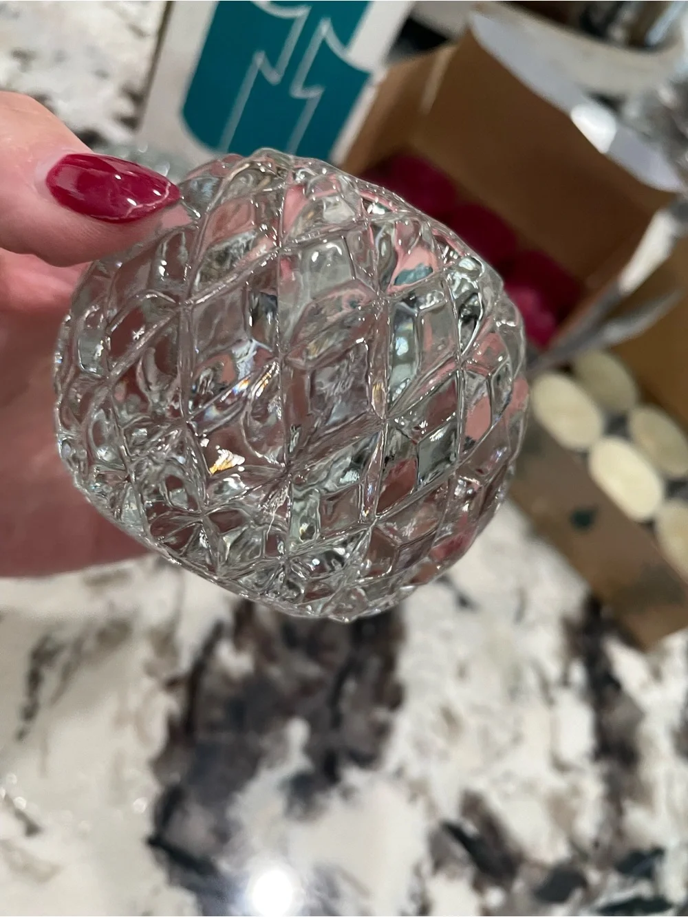 PartyLite Rockport Tealight Votive Crystal Candle Holders w/24 Votive Candles